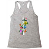Pride Floral LGBT Colors Racerback Tank