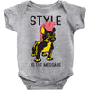 style is the message Baby Bodysuit