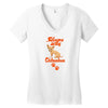 Sleeps With Chihuahua Women's V-Neck T-Shirt