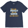 to protect and serve the rich V-Neck Tee