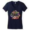 donut hungry Women's V-Neck T-Shirt