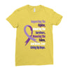 supporting the fighter, admiring the survivors, honoring the taken Ladies Fitted T-Shirt