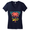 California Summer For Women's V-Neck T-Shirt