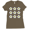 small daisies floral Ladies Fitted T-Shirt