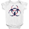 floral hazard Baby Bodysuit