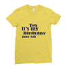 june 6 birthbay Ladies Fitted T-Shirt