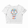 loco coco skul Crop Top