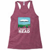 i want to read Racerback Tank