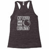 my balls are not deflated Racerback Tank