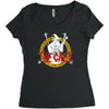 the grey Women's Triblend Scoop T-shirt