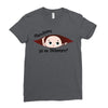 December Peeking Out Baby Boy in Spanish Ladies Fitted T-Shirt
