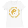 yin yang jingjang shirt china chinesisches denken Ladies Fitted T-Shirt