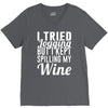 i tried jogging but i kept spilling my wine V-Neck Tee