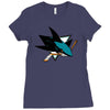 jose sharks youth Ladies Fitted T-Shirt