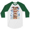 crazy totem 3/4 Sleeve Shirt