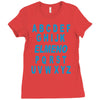 alphabet abc elemno Ladies Fitted T-Shirt