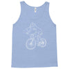 shark riding bicycle bike funny Tank Top