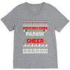 Santa Only Comes Once A Year Papaw Is Always Here To Cheer V-Neck Tee