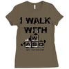 i walk with wasd Ladies Fitted T-Shirt