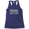 proud new dad Racerback Tank