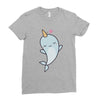 cute kawaii narwhals are cute Ladies Fitted T-Shirt