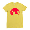 moonlight dark Ladies Fitted T-Shirt
