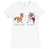 your aunt my aunt Ladies Fitted T-Shirt