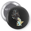 shark attack Pin-back button