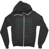 linear landscape Zipper Hoodie