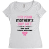I'm Your Mother's Day Gift Dad Says You're Welcome Baby Girl Women's Triblend Scoop T-shirt
