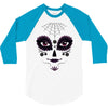 girl day of the dead 3/4 Sleeve Shirt