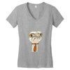 Deve kuşu Women's V-Neck T-Shirt