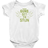 these guns stun Baby Onesie