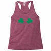 shamrock boobs Racerback Tank