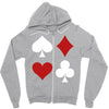 Casino Signs Zipper Hoodie