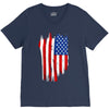 sa distress flag cool american V-Neck Tee