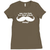 am i too late for that mustache thing Ladies Fitted T-Shirt