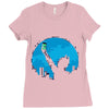 bat signal Ladies Fitted T-Shirt