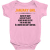 January Girl Hated By Many Baby Onesie