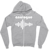 analogue Zipper Hoodie