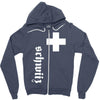 fan, swiss cross, switzerland, new Zipper Hoodie
