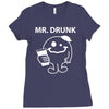 mr. Drunk Ladies Fitted T-Shirt