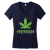 Vegetarian Women's V-Neck T-Shirt