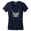 a biker life behind bars Women's V-Neck T-Shirt