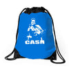 johnny cash Drawstring Bags