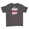wine diet challenge accepted Youth Tee
