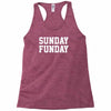sunday funday party funny tee Racerback Tank