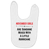 November Girls Baby Bibs
