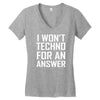 techno for an answer Women's V-Neck T-Shirt