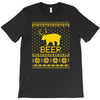 ugly sweater party beer bear funny T-Shirt